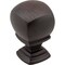 Jeffrey Alexander 7/8" Overall Length  Brushed Oil Rubbed Bronze Katharine Cabinet Knob 188DBAC - alternate 1